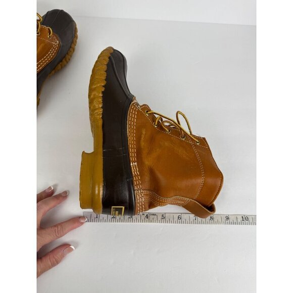 L.L. Bean Maine Hunting Shoe Boots Waterproof Outdoors Leather Women 8 USA - Picture 12 of 14